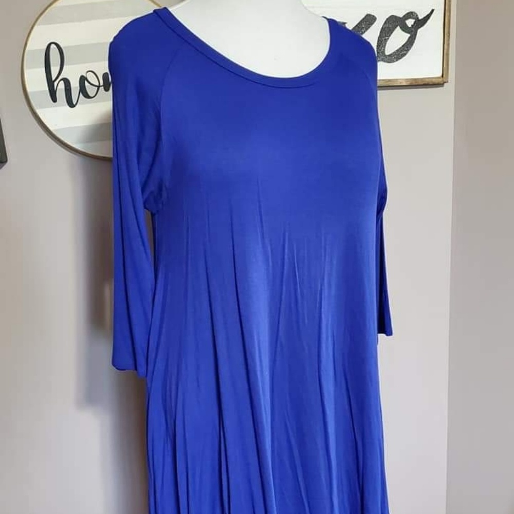 Blue swing dress